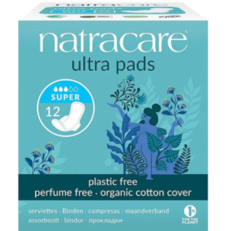 NATRACARE SERVIETTE ULTRA SUPER + WINGS 12Unités –  | Parasativa Maroc