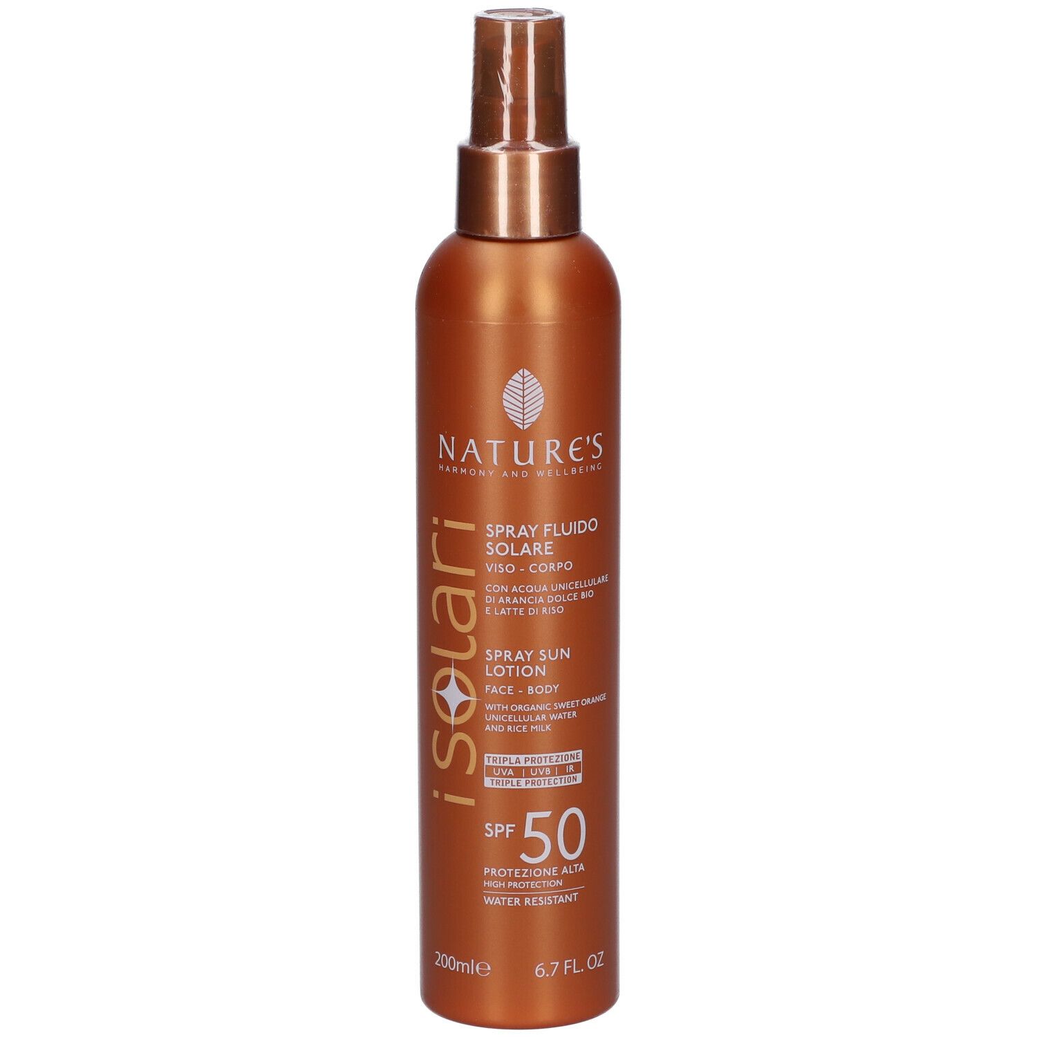 NATURE'S ISOLARI SPRAY SOLAIRE VISAGE&amp;CORPS SPF50 200ML –  | Parasativa Maroc