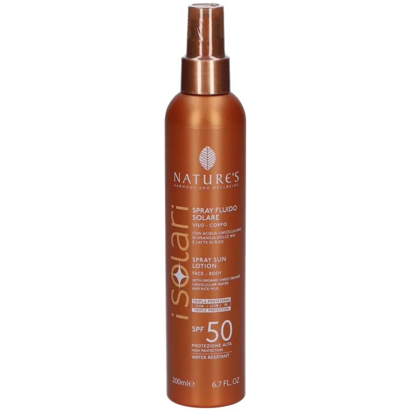 NATURE’S ISOLARI SPRAY SOLAIRE VISAGE&amp;CORPS SPF50 200ML –  | Parasativa Maroc