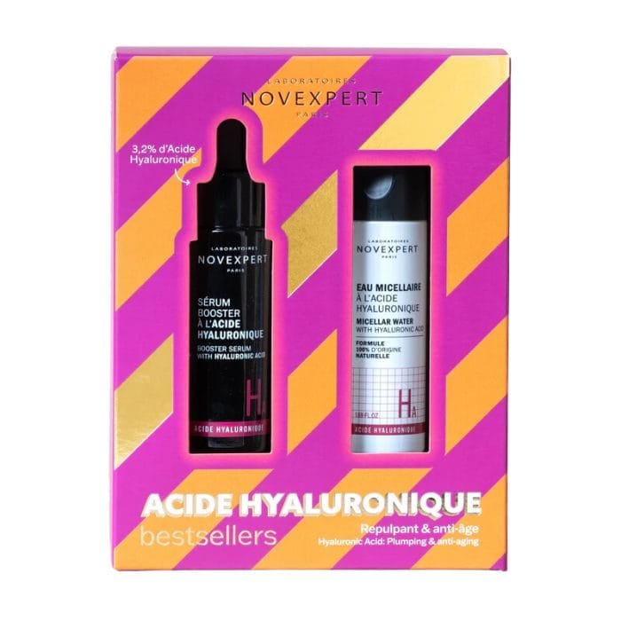 NOVEXPERT COFFRET BOSSTER ACIDE HYALURONIQUE + MINI EAU MICELLAIRE –  | Parasativa Maroc