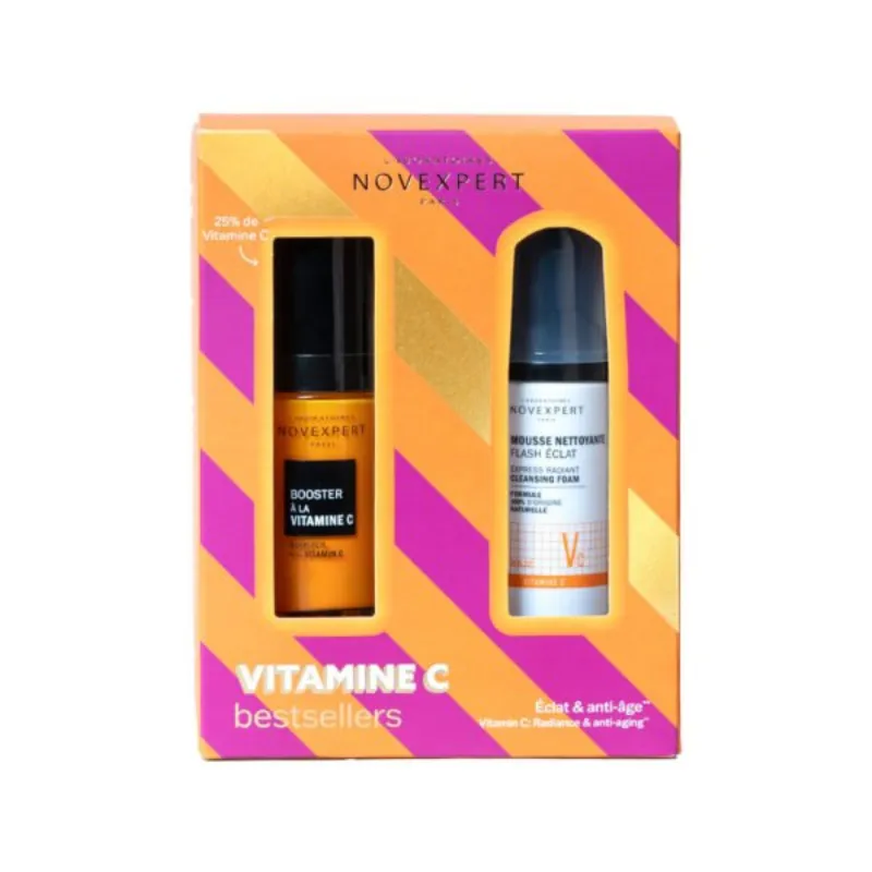 NOVEXPERT – Coffret Booster Vitamine C + Mini Mousse –  | Parasativa Maroc