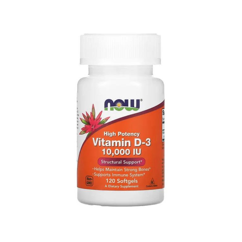 NOW FOODS VITAMIN D3 10000 IU 120 COMPRIMÉS –  | Parasativa Maroc