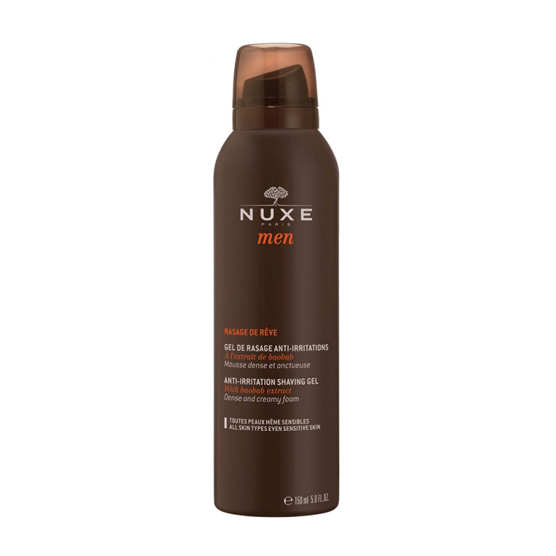 NUXE MEN GEL DE RASAGE ANTI-IRRITATIONS 150mL –  | Parasativa Maroc