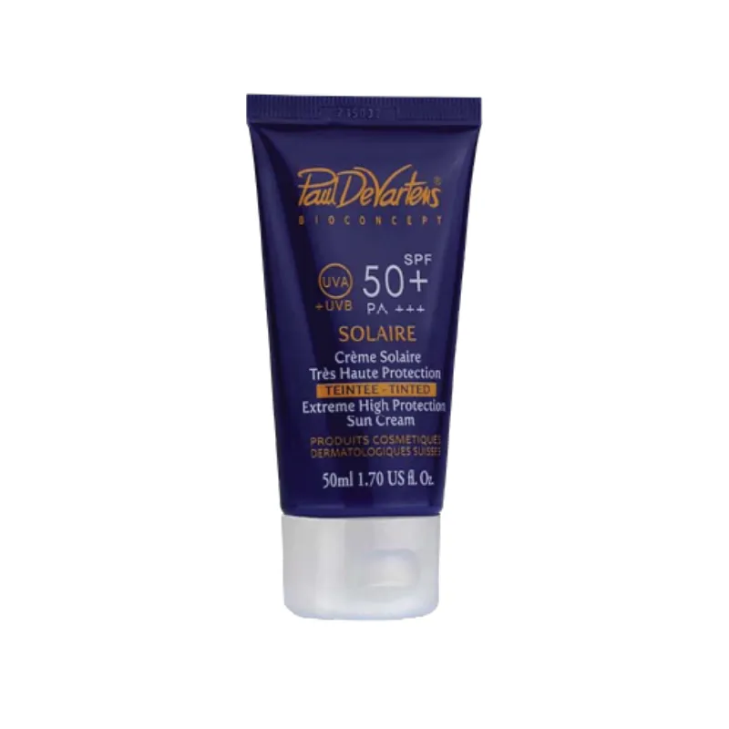 PAUL DE VARTENS CRÈME SOLAIRE TEINTEE SPF 50+ PA+++