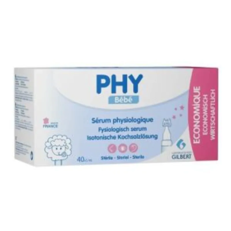 PHY SERUM PHYSIOLOGIQUE BOITE DE 40x5ml –  | Parasativa Maroc