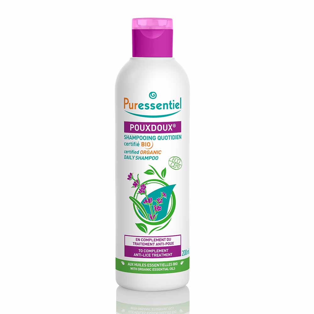 PURESSENTIEL ANTI POUX SHAMPOINGS QUOTIDIEN POUXDOUX BIO FL 200ML –  | Parasativa Maroc