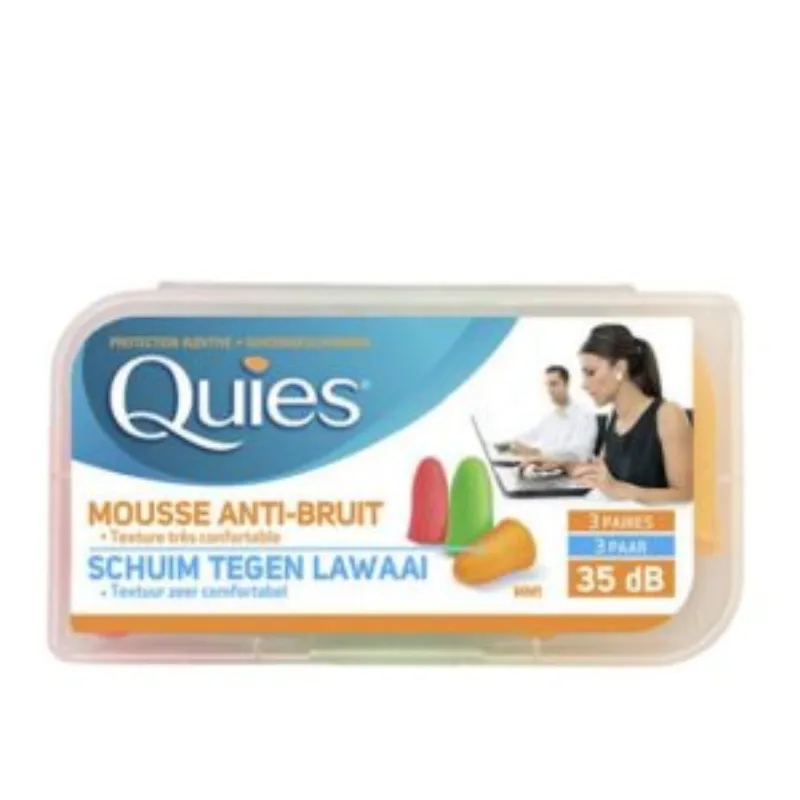 Quies Mousse Anti Bruit 3 Paires –  | Parasativa Maroc