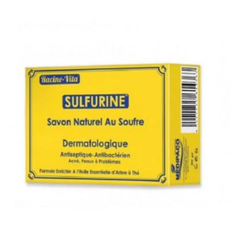 Racine vita sulfurine savon au soufre 80gr –  | Parasativa Maroc