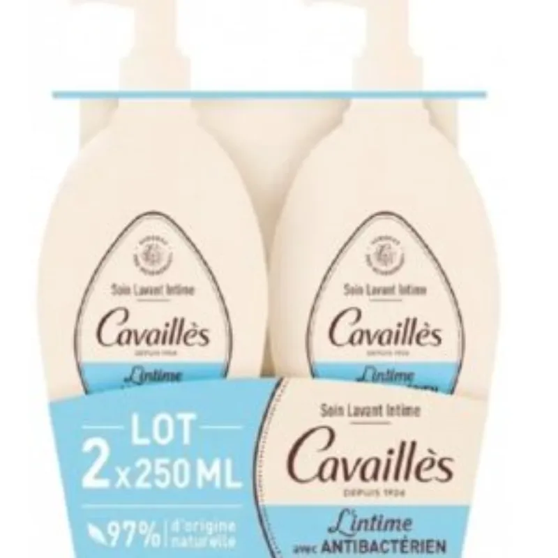 Rogé Cavaillès Soin Lavant Intime Antibactérien Lot de 2 x 250 ml –  | Parasativa Maroc
