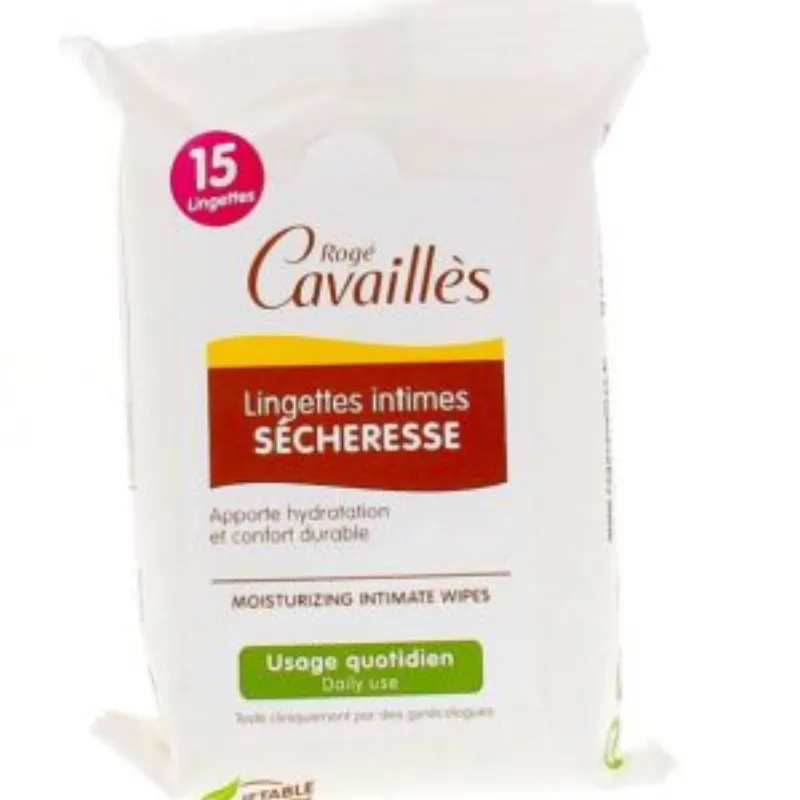 Rogé Cavaillès Lingettes Intimes Sécheresse 15 Lingettes –  | Parasativa Maroc