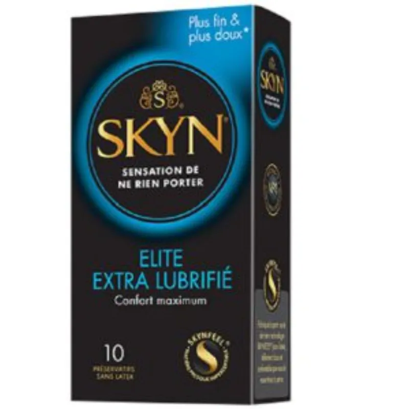 MANIX SKYN ELITE EXTRA LUBRIFIÉ 10 Préservatifs –  | Parasativa Maroc