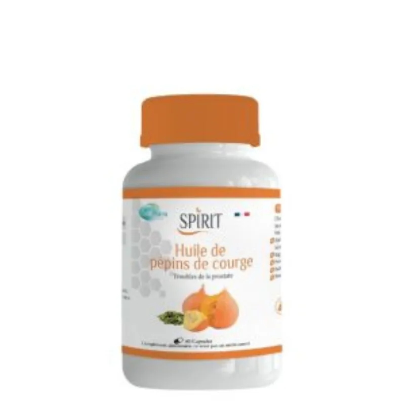 Spirit Huile de Pépins de Courge 60 Capsules –  | Parasativa Maroc