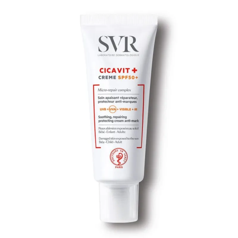 SVR CICAVIT+ CREME SOIN APAISANT REPARATEUR PROTECTEUR ANTI-MARQUES SPF50+ 40ml