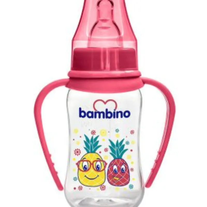 Bambino biberon naturel avec poigne +0m 150ml Ref T065 –  | Parasativa Maroc
