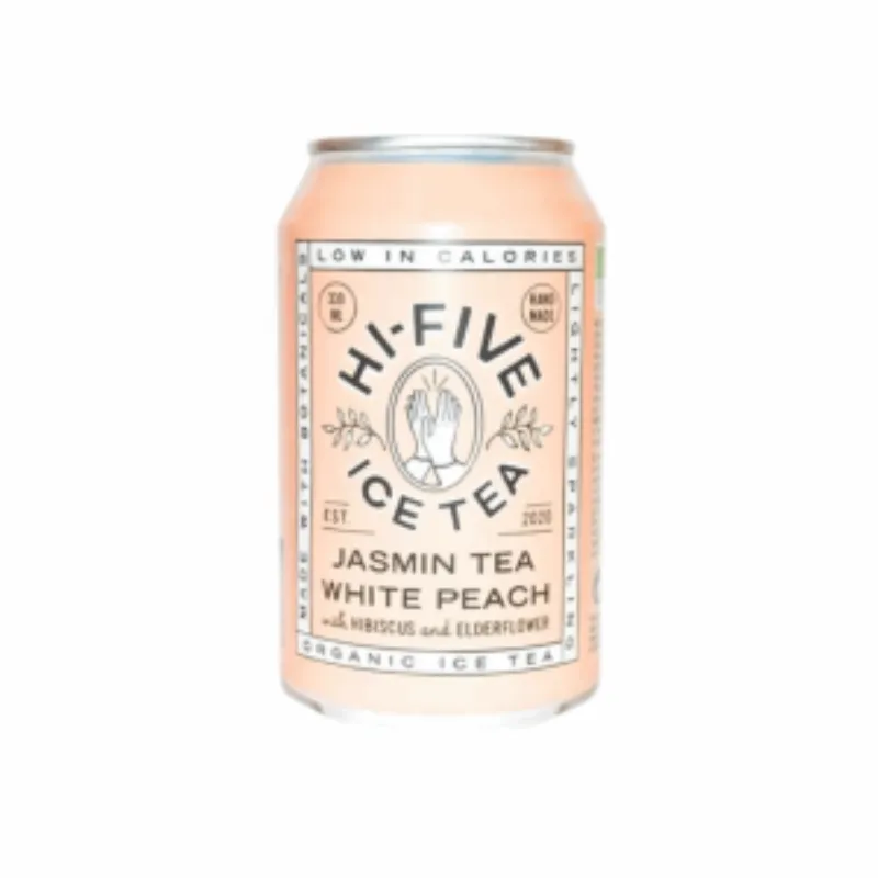 HI-FIVE ICE TEA PEACH BLANCHE THE JASMIN 330ML –  | Parasativa Maroc