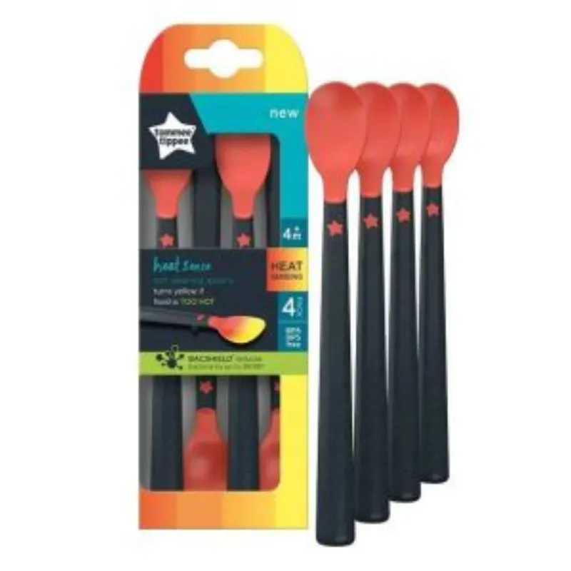 Tommee Tippee Lot de 4 Cuillères Thermosensibles +4m –  | Parasativa Maroc