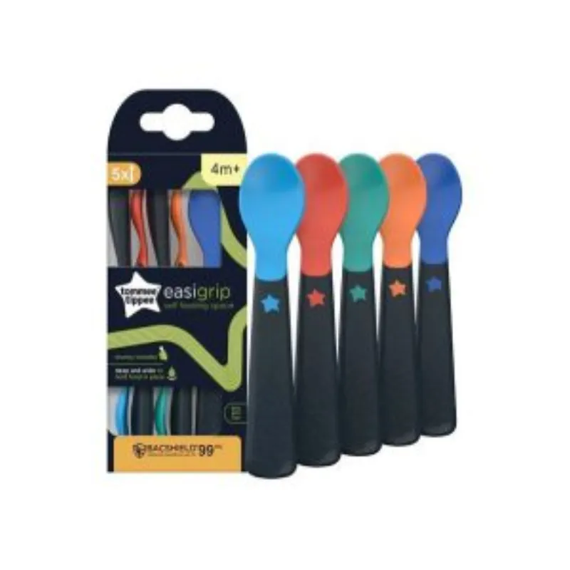 Tommee Tippee Lot de 5 Cuillères d’apprentissage Easigrip 4M+ –  | Parasativa Maroc