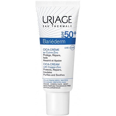 URIAGE BARIÉDERM - CICA-CRÈME SPF50+ AU CUIVRE-ZINC 40mL –  | Parasativa Maroc