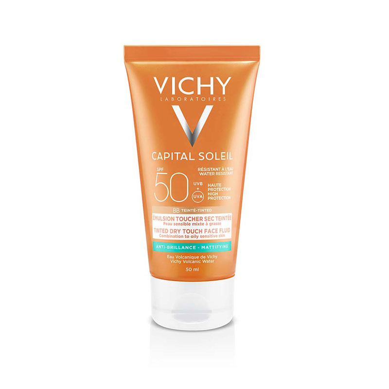 VICHY ÉCRAN CAPITAL SOLEIL ÉMULSION SEC TEINTEE SPF50 50ml –  | Parasativa Maroc
