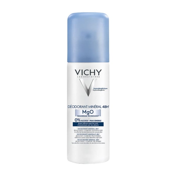 VICHY DÉODORANT MAGNÉSIUM MINÉRAL 48H AEROSOL PEAUX SENSIBLES 125ML –  | Parasativa Maroc