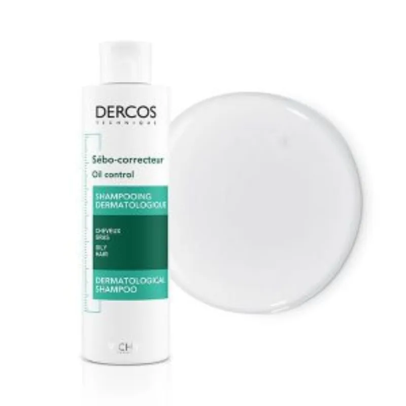 Vichy Dercos Shampoing Traitant Sébo-Correcteur Cheveux Gras | 200ml –  | Parasativa Maroc