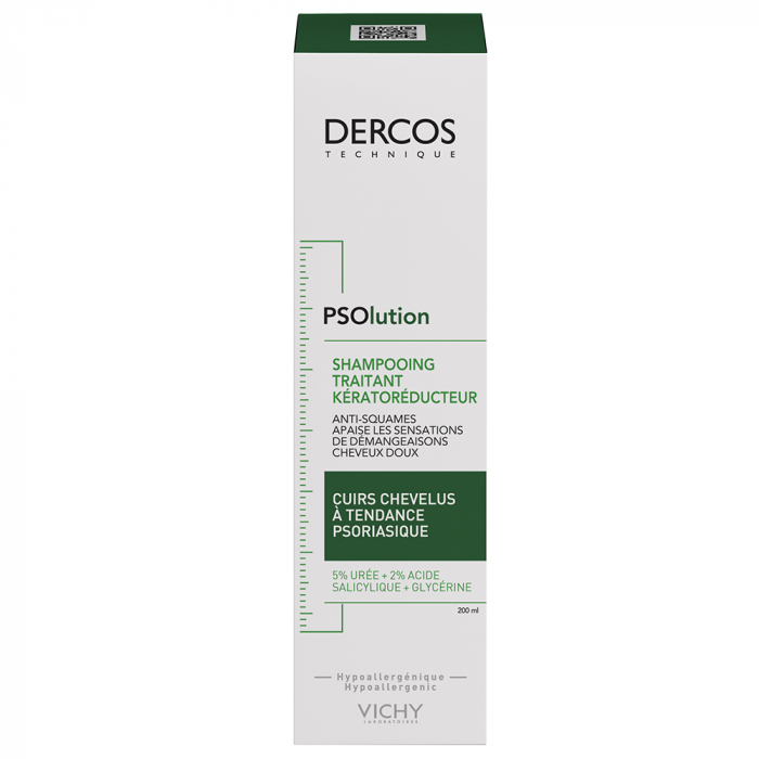 VICHY DERCOS SHAMPOOING TRAITANT KÉRATORÉDUCTEUR PSOLUTION 200ml –  | Parasativa Maroc