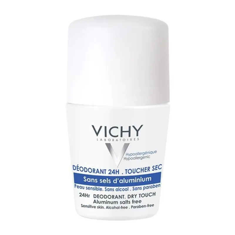 Vichy Dermo-Tolérance Déodorant Anti-Humidité Bille Peau Sensible | 50ml –  | Parasativa Maroc