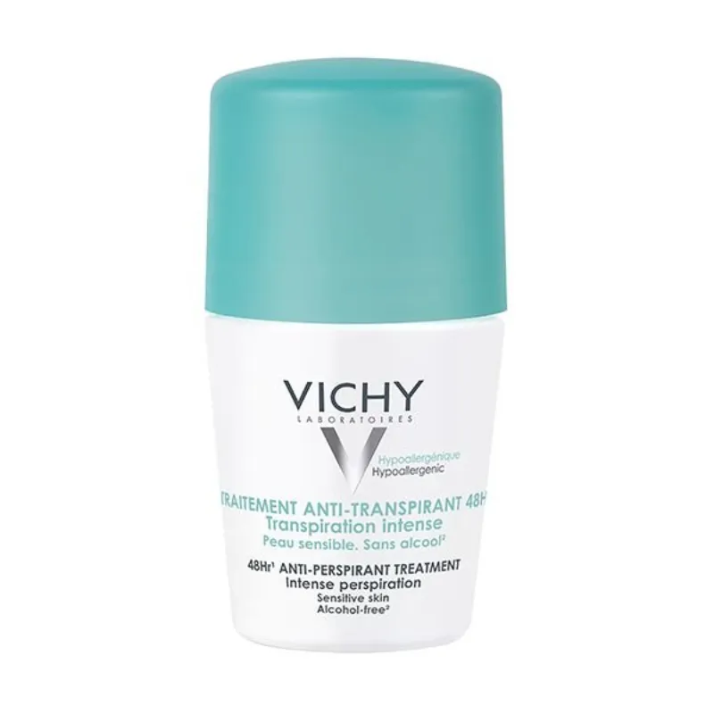 Vichy Dermo-Tolérance Déodorant Anti-Transpirant 48H Bille Peau Sensible | 50ml –  | Parasativa Maroc
