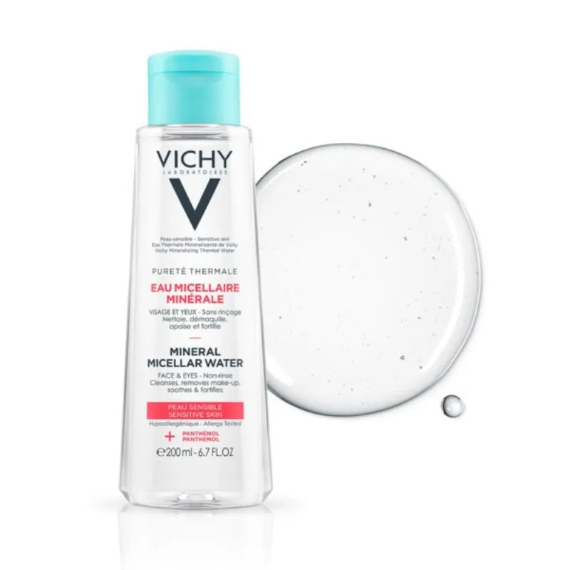 Vichy Pureté Thermale Eau Micellaire Minérale Peau Sensible | 200ml –  | Parasativa Maroc