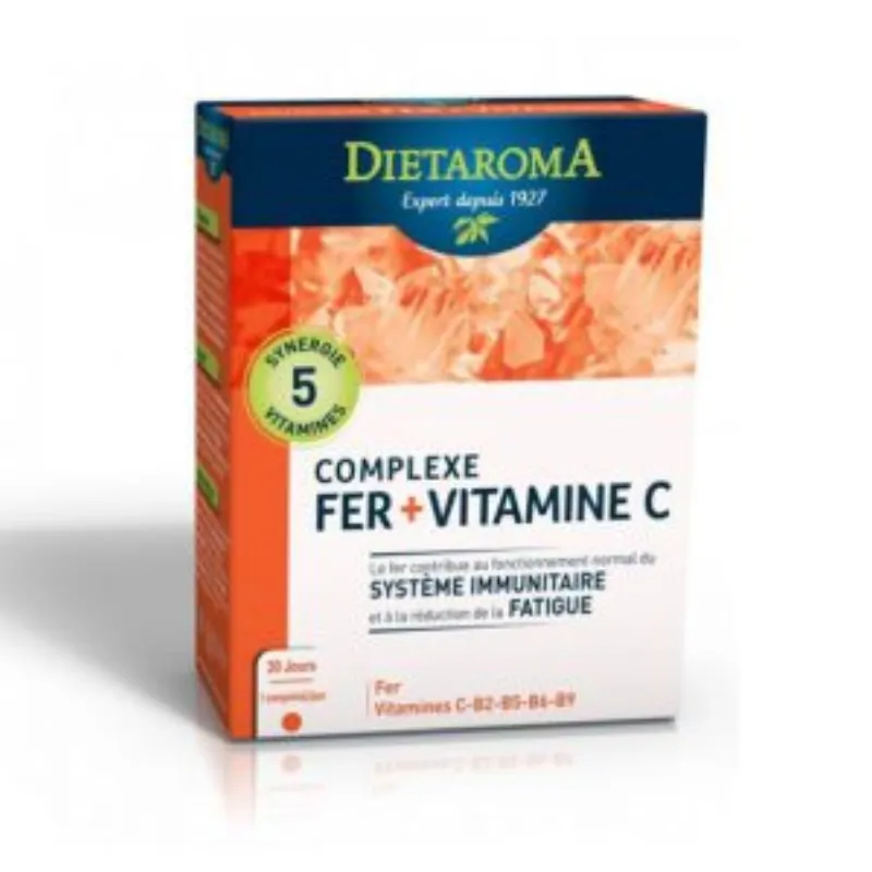 Dietaroma complexe Fer+Vitamine C 30cps –  | Parasativa Maroc