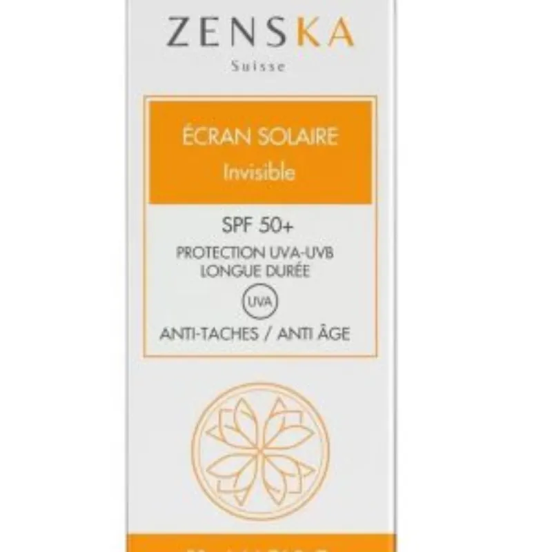 ZENSKA ÉCRAN SOLAIRE INVISIBLE – 50ml –  | Parasativa Maroc
