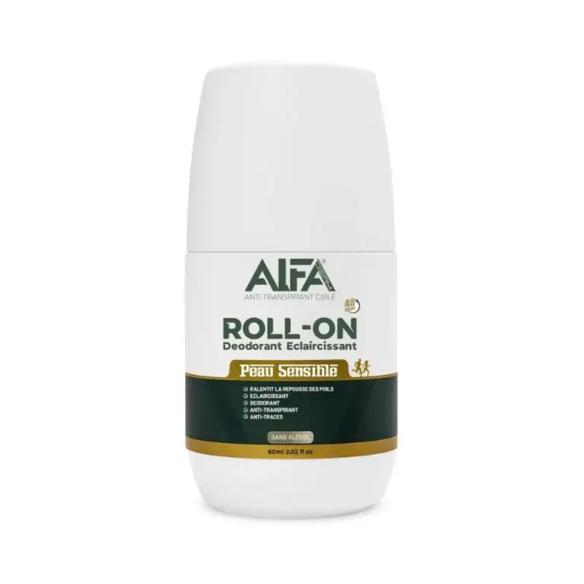 ALFADERM ROLL-ON DEODORANT ECLAIRCISSANT 48H PEAU SENSIBLE 60ML
