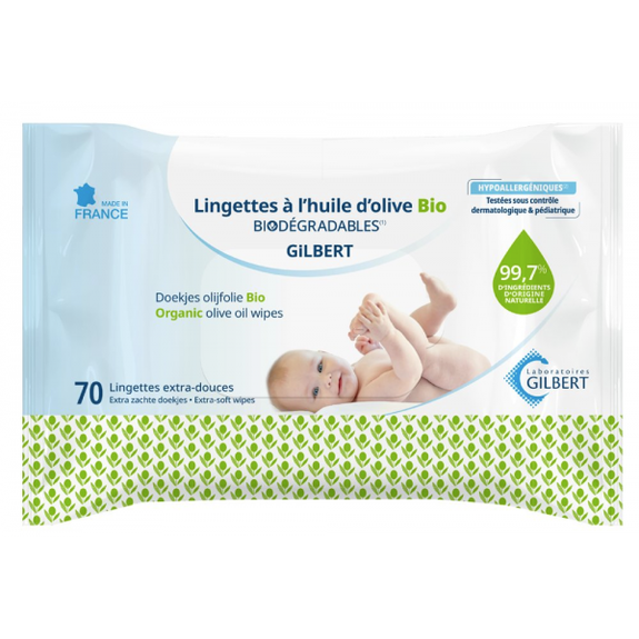 GILBERT LINGETTES A L'HUILE D'OLIVE x70