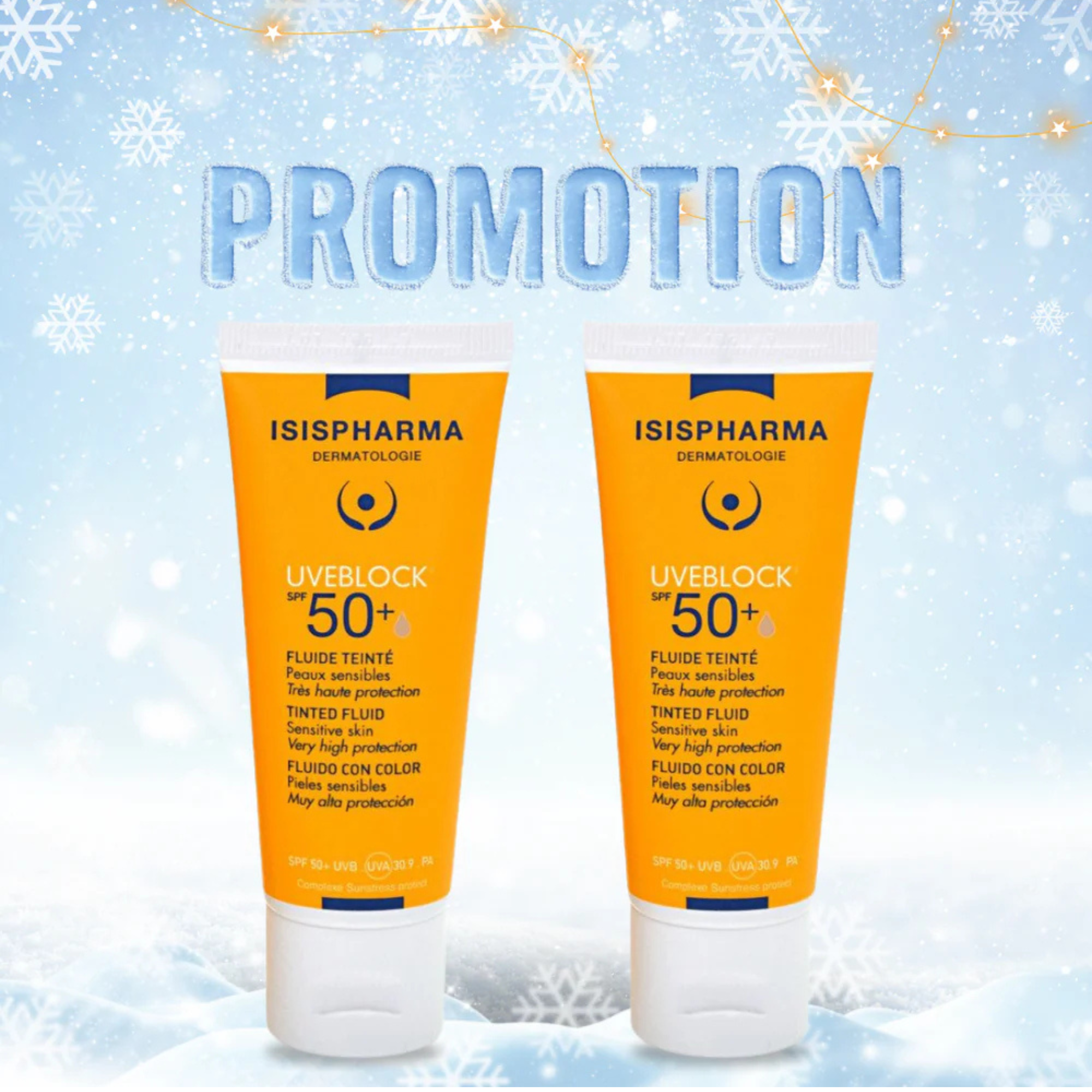 ISISPHARMA UVEBLOCK PACK PROMO 50SPF TEINTE MEDIUM