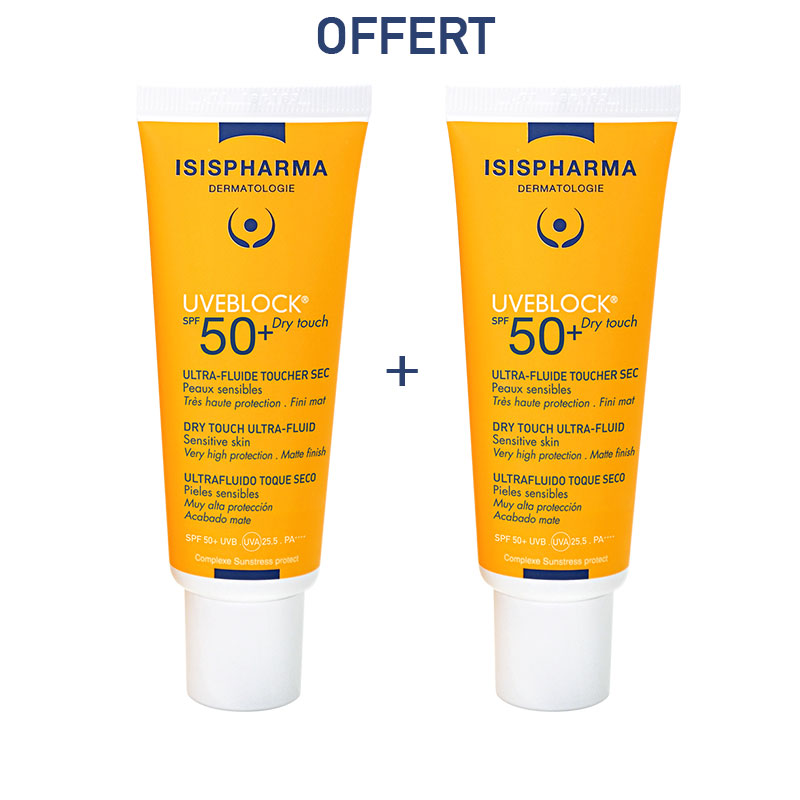 ISISPHARMA UVEBLOCK ULTRA FLUIDE TOUCHER SEC SPF50+