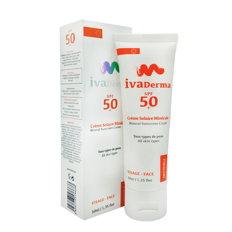 IVADERMA ECRAN MINÉRAL INVISIBLE 50SPF+ 50ML