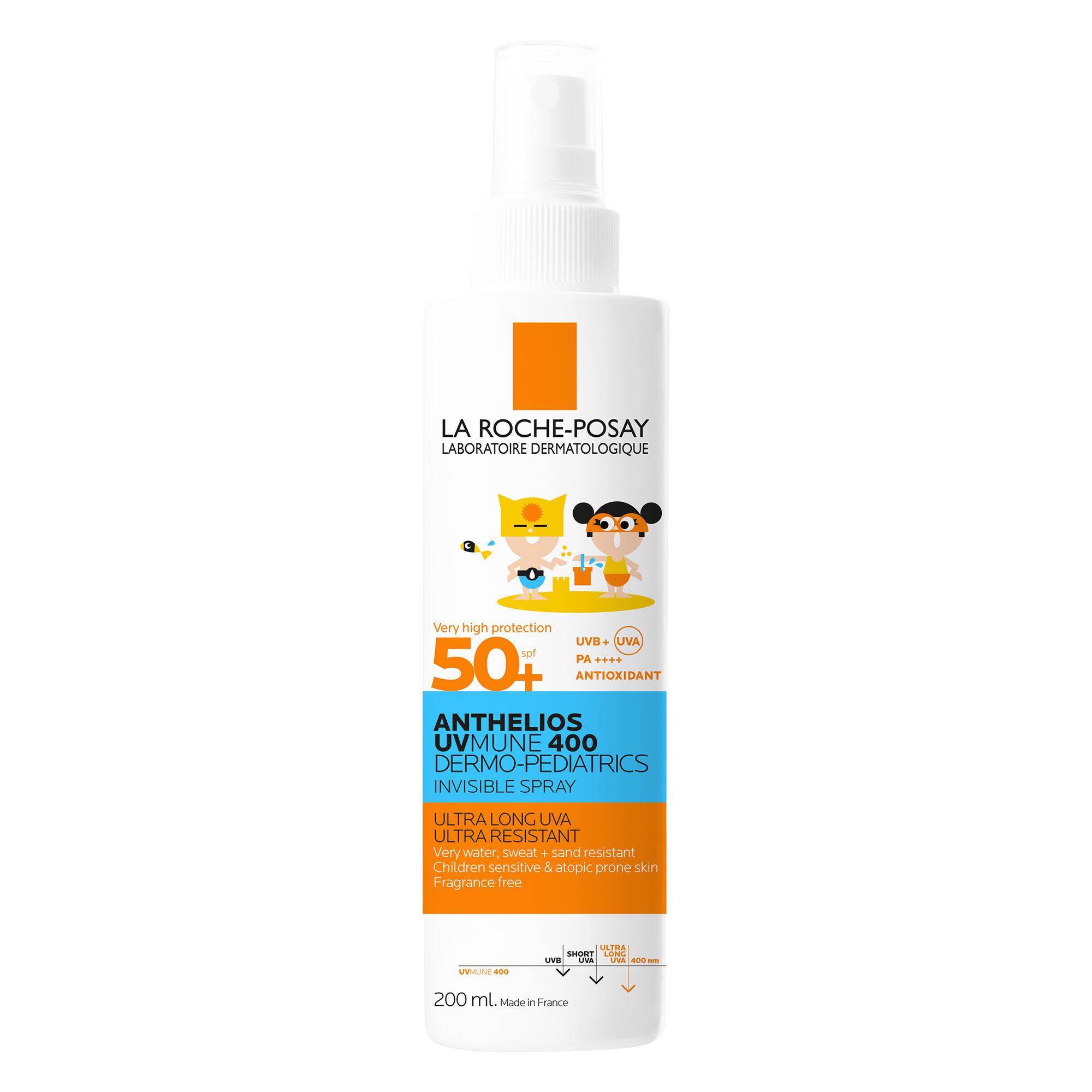 LA ROCHE POSAY ANTHELIOS UV MUNE 400 DERMO-PEDIATRICS SPRAY INVISIBLE SPF50+