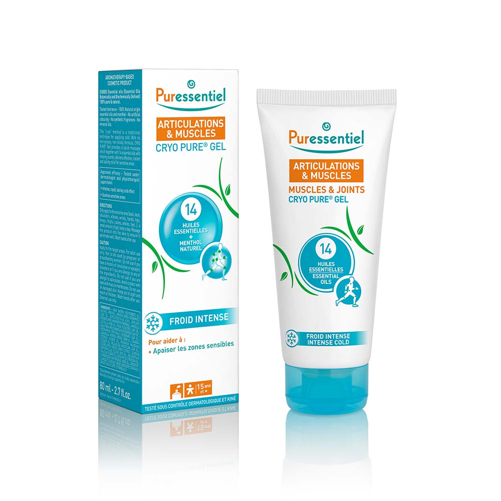 PURESSENTIEL ARTICULATIONS & MUSCLES CRYO PURE GEL 14 HUILES ESSENTIELLES 80ML