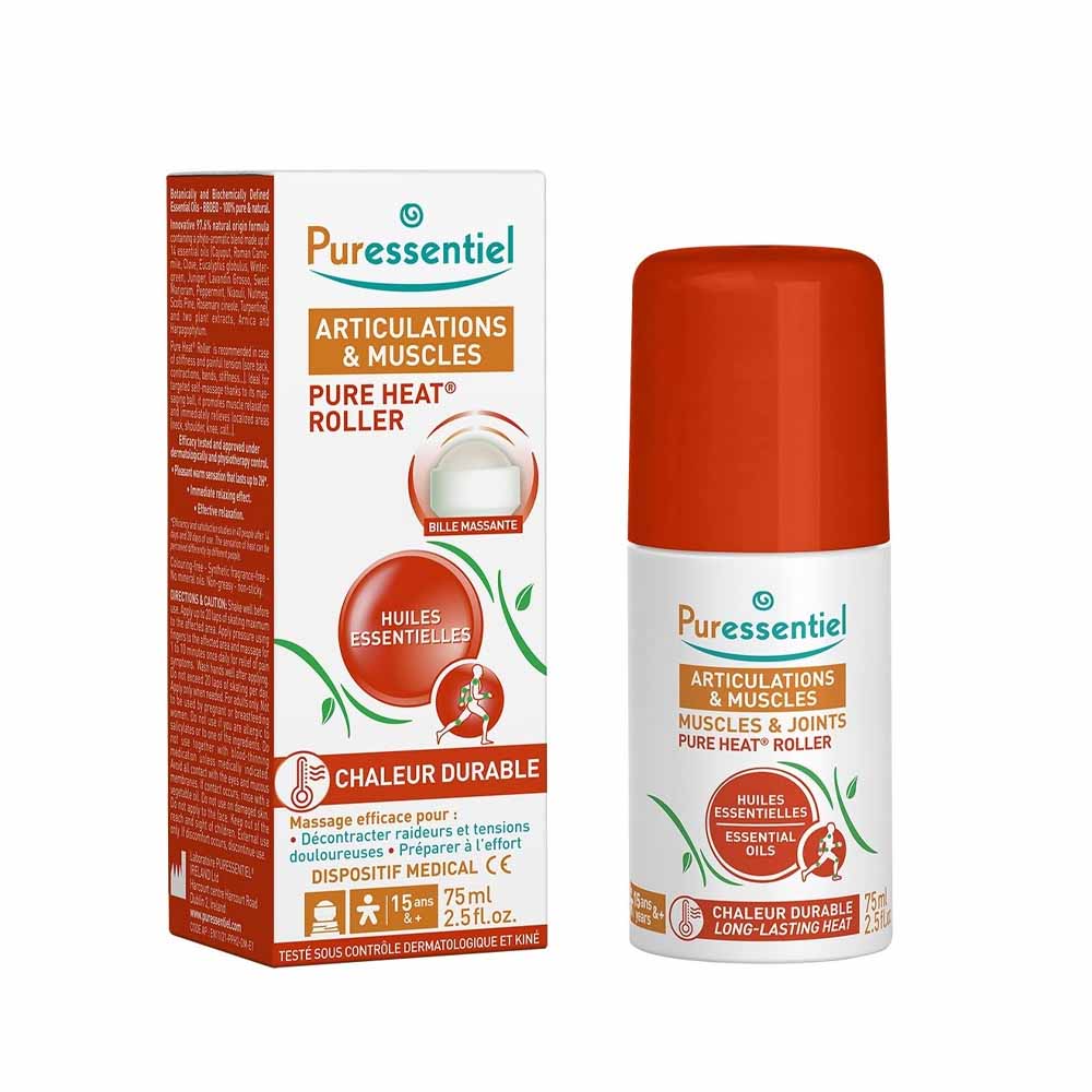 PURESSENTIEL ARTICULATIONS ET MUSCLES PURE HEAT ROLLER 75ML