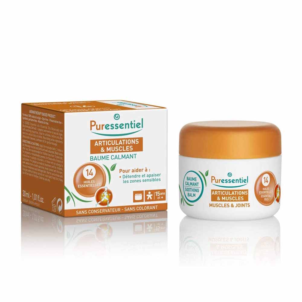 PURESSENTIEL ARTICULATIONS MUSCLES BAUME CALMANT 14 HE POT 30ML